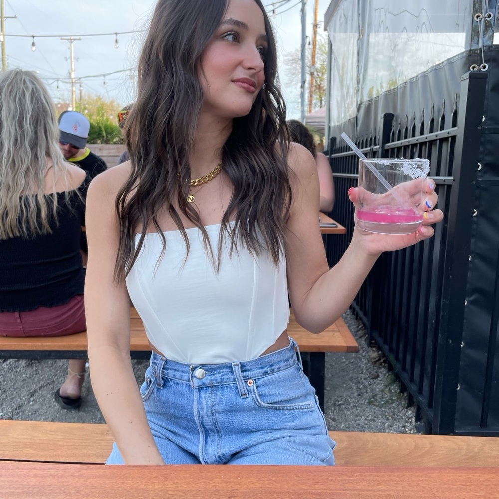 Zara Cream Corset Top